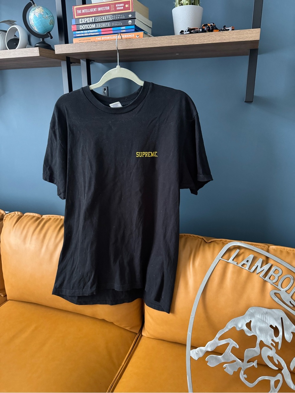 SUPREME X LAMBORGHINI Collab Black Short-Sleeve Tee